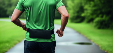 Logotrade Werbegeschenke das Foto: Gürteltasche 600D RPET