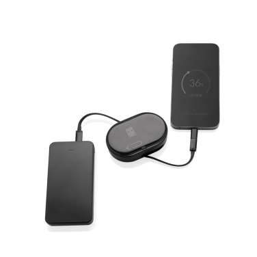 Logotrade Geschäftsgeschenke das Foto: Chargevix Multifunktionales 60W-Lade-Set aus RCS rPlastic