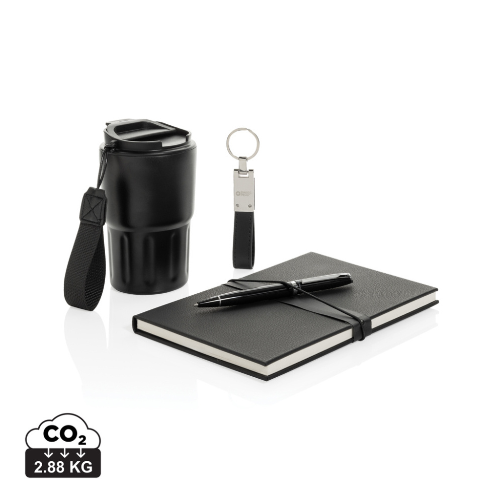 Logotrade Logogeschenke das Foto: Swiss Peak RCS Deluxe Business-Set mit Becher
