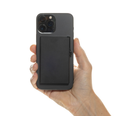 Logotrade Werbegeschenke das Foto: Magnetischer RFID-Kartenhalter aus Aluminium für Smartphones