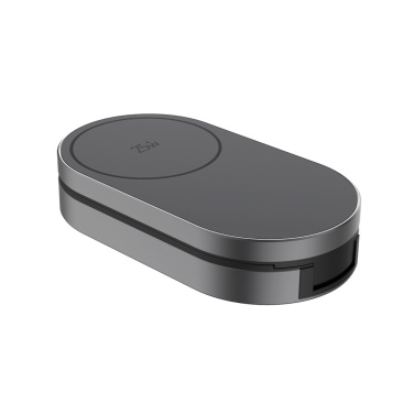 Logotrade Werbeartikel das Foto: Quantum Ultra-Fast 3-in-1 25W faltbarer Wireless Charger
