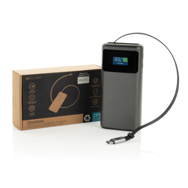 Logotrade Werbegeschenke das Foto: Quantum RCS Ultra-Fast 45W 10.000mAh Powerbank mit Display