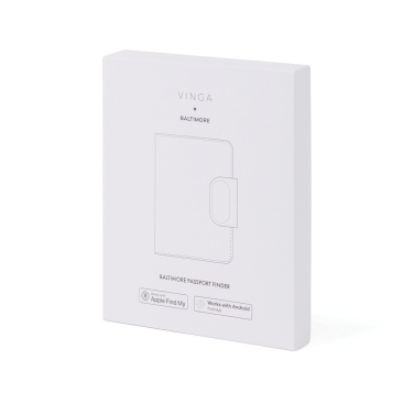Logotrade Werbeartikel das Foto: VINGA Baltimore RCS Passport Cover mit Dual-Finder