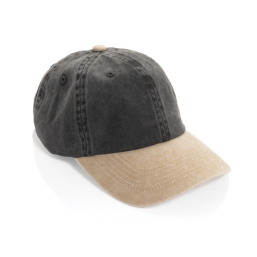 Logotrade Geschäftsgeschenke das Foto: BEAU AWARE™ Two-Tone 6-Panel-Cap aus washed Cotton-Twill