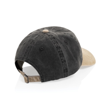 Logotrade Logogeschenke das Foto: BEAU AWARE™ Two-Tone 6-Panel-Cap aus washed Cotton-Twill