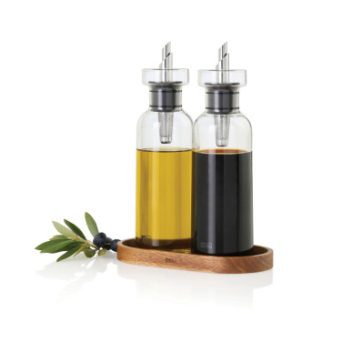 Logotrade Werbeartikel das Foto: AdHoc Menage AromaPour Öl- und Essigspender-Set 300ml