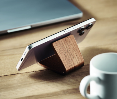 Logotrade Firmengeschenke das Foto: Smartphone-Halter Holz