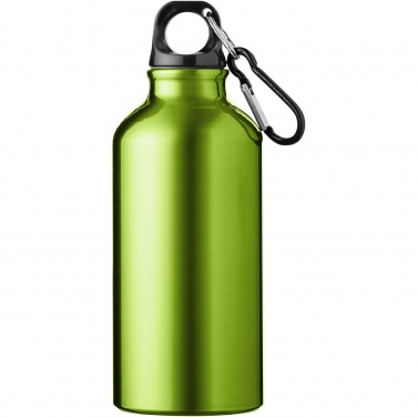 Logotrade promotional giveaways photo of: Oregon 400 ml aluminium water bottle with carabiner