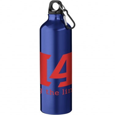 Logo trade business gift photo of: Oregon 770 ml aluminium water bottle with carabiner