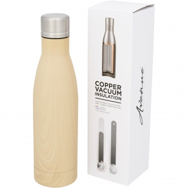 Logotrade promotional merchandise image of: Vasa 500 ml wood-look copper vacuum insulated bottle