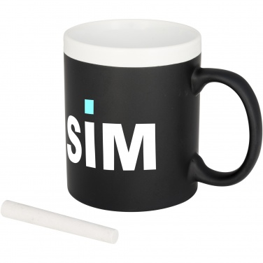 Logo trade promotional gifts picture of: Chalk-write 330 ml ceramic mug