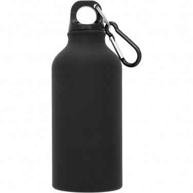 Logotrade promotional products photo of: Oregon 400 ml matte water bottle with carabiner