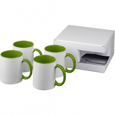Logo trade advertising products picture of: Ceramic sublimation mug 4-pieces gift set