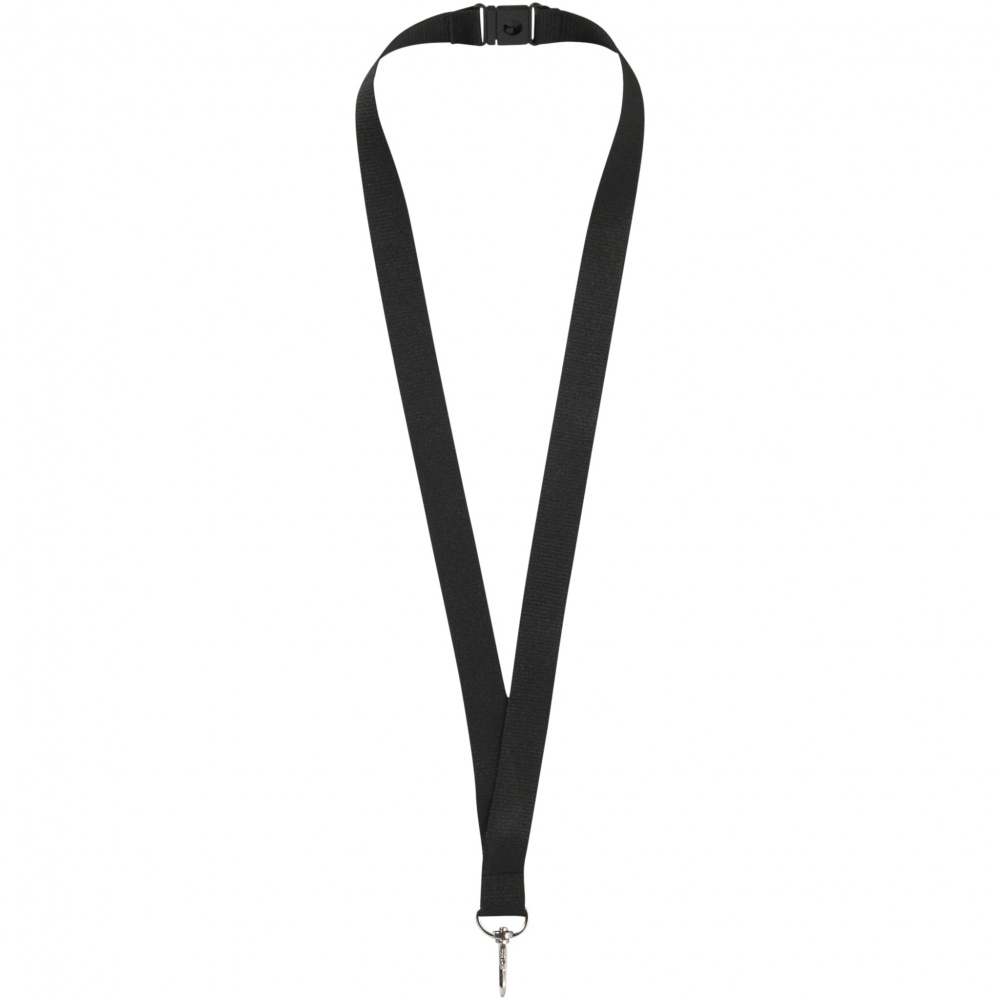 Logo trade promotional merchandise picture of: Lago lanyard with break-away closure