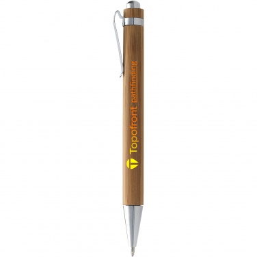 Logo trade business gifts image of: Celuk bamboo ballpoint pen