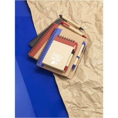 Logotrade promotional giveaway image of: Zuse A7 recycled jotter notepad with pen