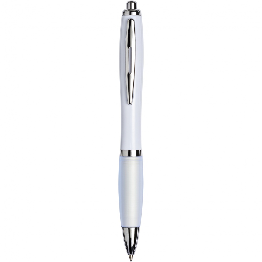Logo trade promotional item photo of: Nash ballpoint pen with coloured barrel and grip