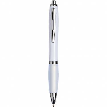 Logo trade promotional product photo of: Nash ballpoint pen with coloured barrel and grip