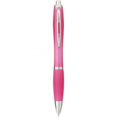 Logotrade promotional gift picture of: Nash ballpoint pen with coloured barrel and grip