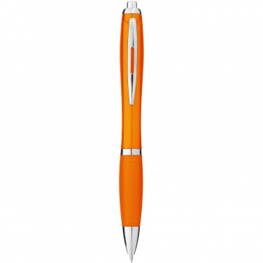 Logo trade corporate gift photo of: Nash ballpoint pen with coloured barrel and grip