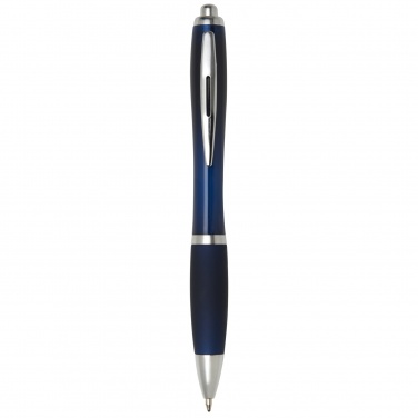 Logotrade promotional gift picture of: Nash ballpoint pen with coloured barrel and grip