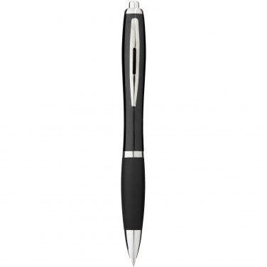 Logo trade corporate gifts image of: Nash ballpoint pen with coloured barrel and grip