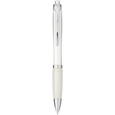 Logotrade promotional giveaway image of: Nash ballpoint pen with coloured barrel and grip