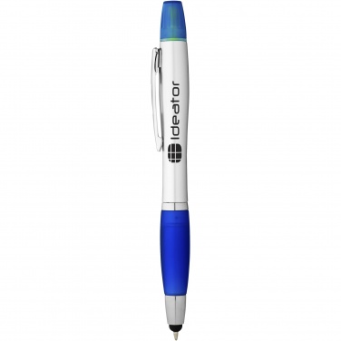 Logo trade promotional giveaways picture of: Nash stylus ballpoint pen and highlighter
