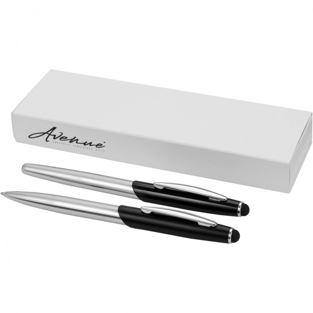 Logotrade promotional products photo of: Geneva stylus ballpoint pen and rollerball pen set
