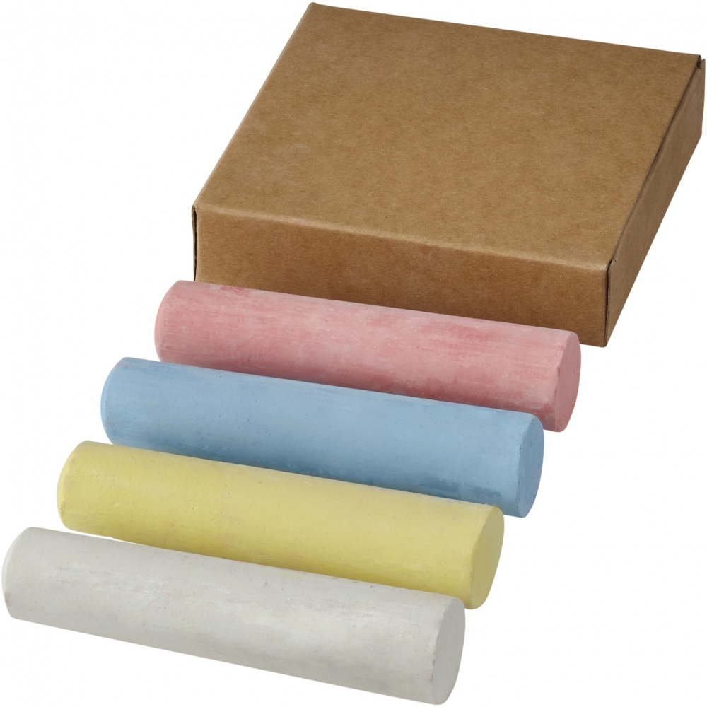 Logo trade promotional giveaways picture of: Screech 4-piece chalk set