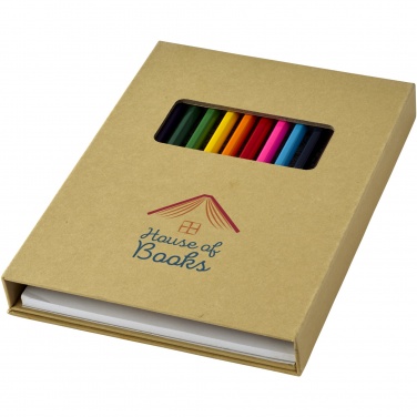 Logo trade promotional merchandise photo of: Pablo colouring set with drawing paper