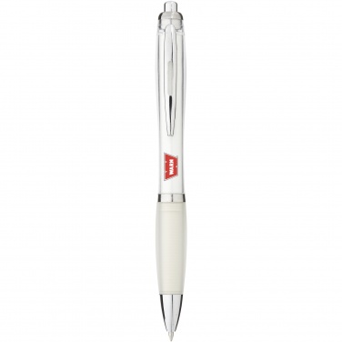 Logo trade promotional merchandise picture of: Nash ballpoint pen coloured barrel and grip