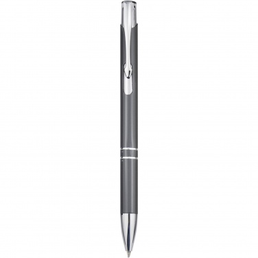 Logotrade promotional giveaway image of: Moneta aluminium click ballpoint pen (blue ink)