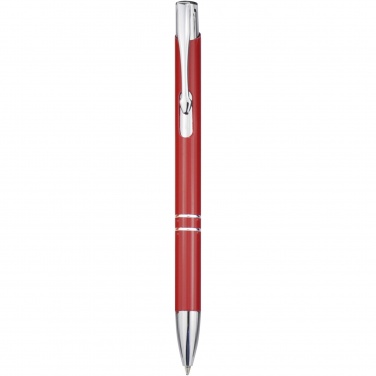 Logotrade promotional item picture of: Moneta aluminium click ballpoint pen (blue ink)