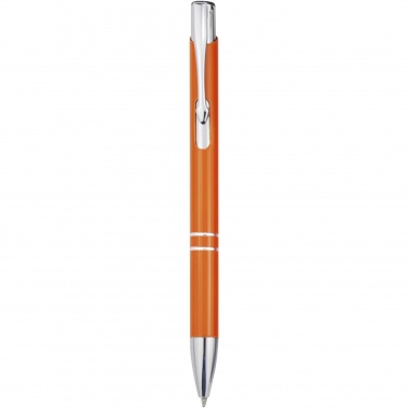 Logotrade promotional giveaway image of: Moneta aluminium click ballpoint pen (blue ink)