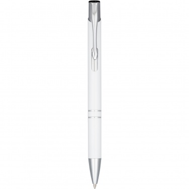 Logo trade corporate gifts image of: Moneta anodized aluminium click ballpoint pen
