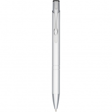 Logo trade promotional merchandise picture of: Moneta anodized aluminium click ballpoint pen