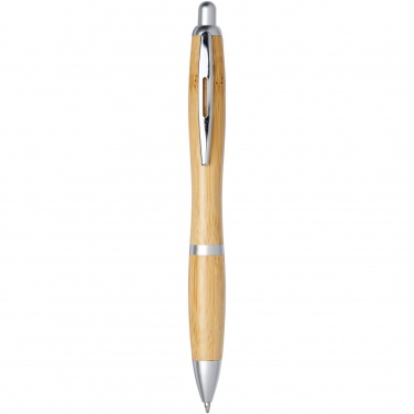 Logo trade promotional gifts image of: Nash bamboo ballpoint pen
