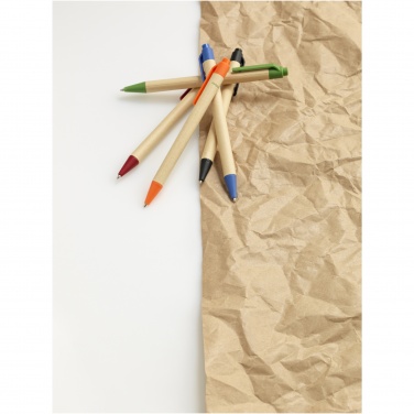 Logo trade promotional gifts image of: Berk recycled carton and corn plastic ballpoint pen