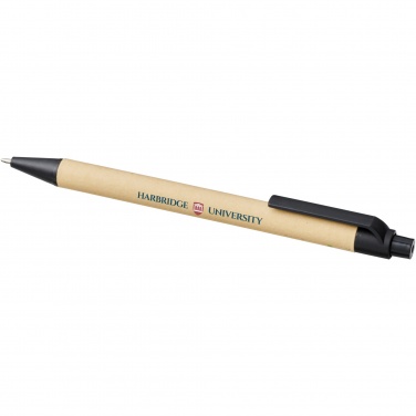 Logo trade promotional product photo of: Berk recycled carton and corn plastic ballpoint pen