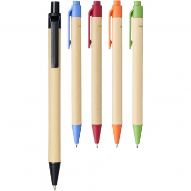 Logo trade promotional products picture of: Berk recycled carton and corn plastic ballpoint pen