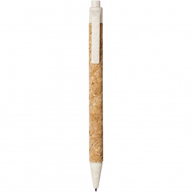 Logotrade promotional product image of: Midar cork and wheat straw ballpoint pen