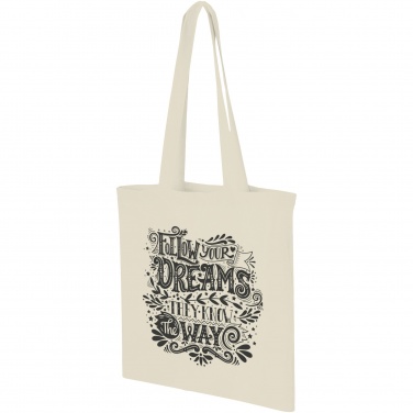 Logo trade promotional merchandise picture of: Carolina 100 g/m² cotton tote bag 7L