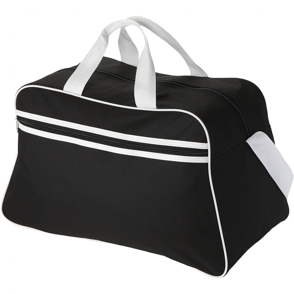 Logo trade corporate gifts image of: San Jose 2-stripe sports duffel bag 30L