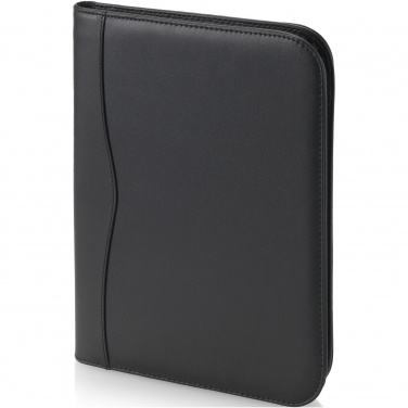 Logo trade advertising products image of: Ebony A4 zippered portfolio
