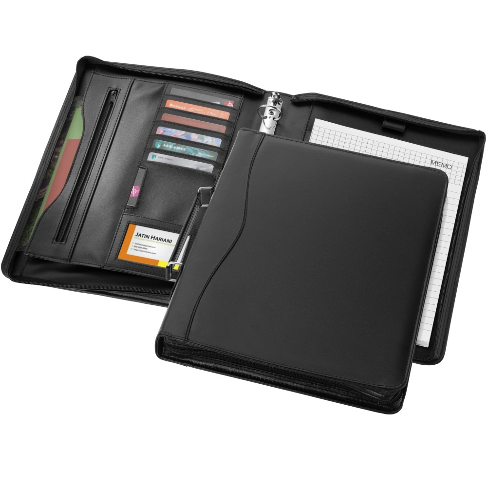Logo trade promotional merchandise image of: Ebony A4 briefcase portfolio