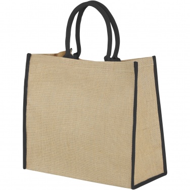 Logotrade promotional giveaways photo of: Harry coloured edge jute tote bag 25L