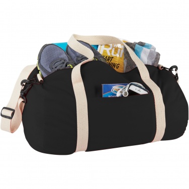 Logo trade business gifts image of: Cochichuate cotton barrel duffel bag 25L