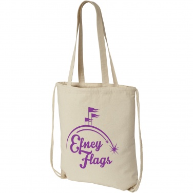 Logo trade promotional merchandise photo of: Eliza 240 g/m² cotton drawstring bag 6L