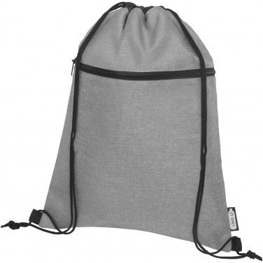 Logo trade business gifts image of: Ross RPET drawstring bag 5L